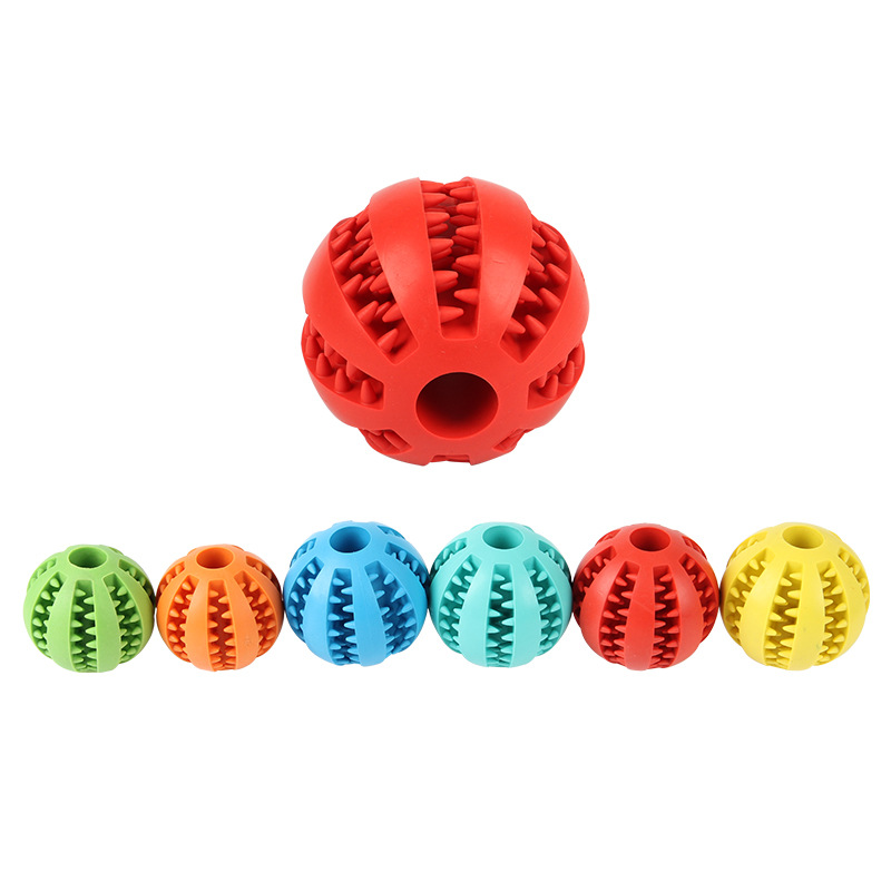 Amazon Hot Pet Toy Molar TPR Watermelon Ball Dog Toy Tooth Cleaning Food Dropping Ball Bite Ball Wholesale