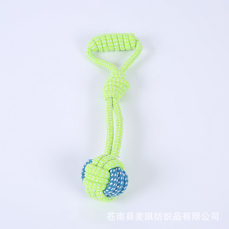Pet Supplies Toy Bite-Resistant Cotton Rope Toys Molar Clean Tooth Rope Knot Ball Dogs and Cats Toy Set in Stock Wholesale