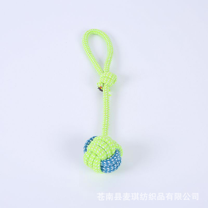 Pet Supplies Toy Bite-Resistant Cotton Rope Toys Molar Clean Tooth Rope Knot Ball Dogs and Cats Toy Set in Stock Wholesale