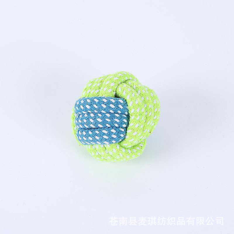 Pet Supplies Toy Bite-Resistant Cotton Rope Toys Molar Clean Tooth Rope Knot Ball Dogs and Cats Toy Set in Stock Wholesale