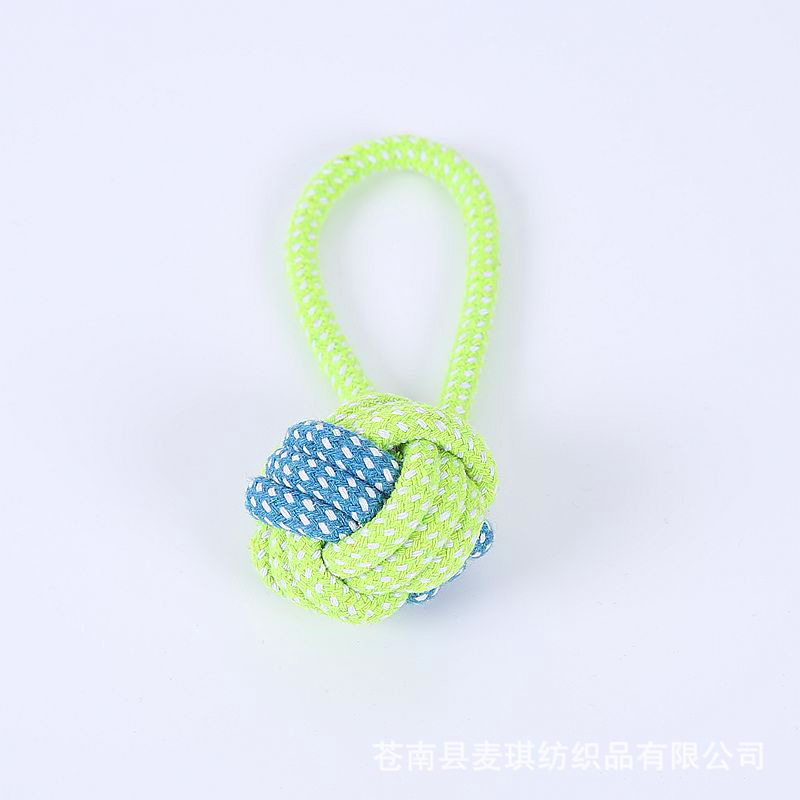 Pet Supplies Toy Bite-Resistant Cotton Rope Toys Molar Clean Tooth Rope Knot Ball Dogs and Cats Toy Set in Stock Wholesale