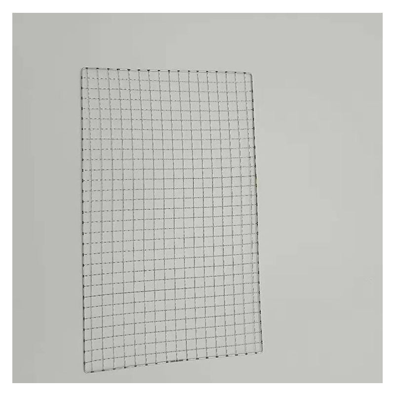 Factory Custom round Edge Disposable Barbecue Mesh Korean Barbecue Net Stainless Steel Mesh Barbecue Grate