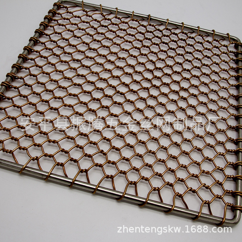 Factory Custom round Edge Disposable Barbecue Mesh Korean Barbecue Net Stainless Steel Mesh Barbecue Grate