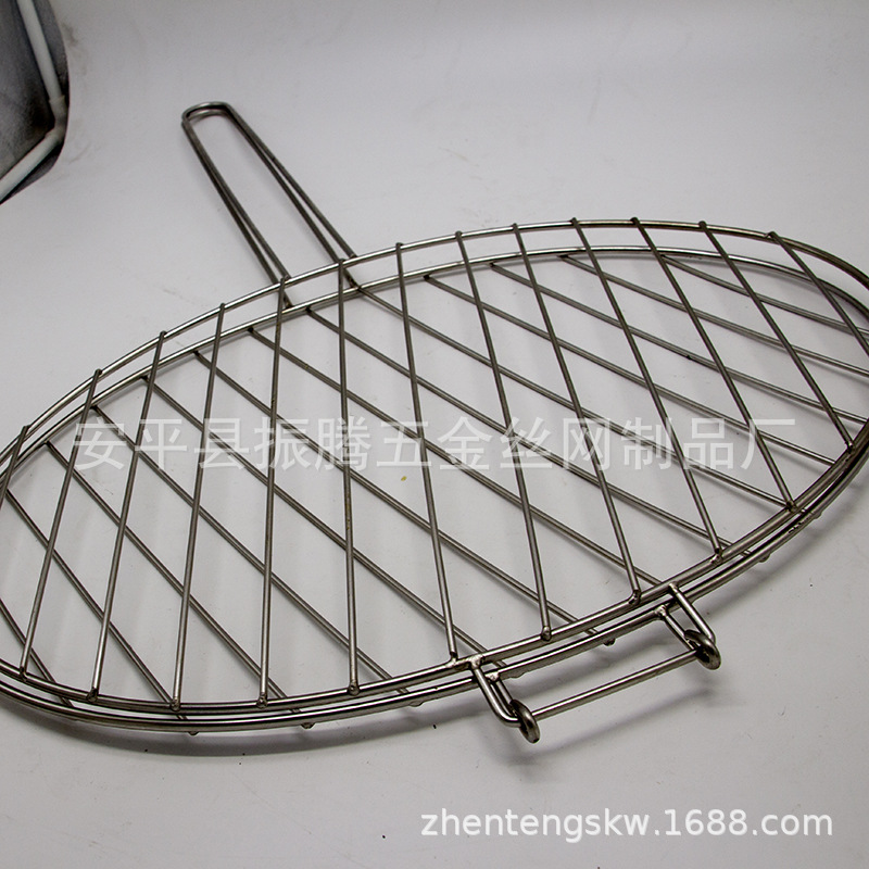 Factory Custom round Edge Disposable Barbecue Mesh Korean Barbecue Net Stainless Steel Mesh Barbecue Grate