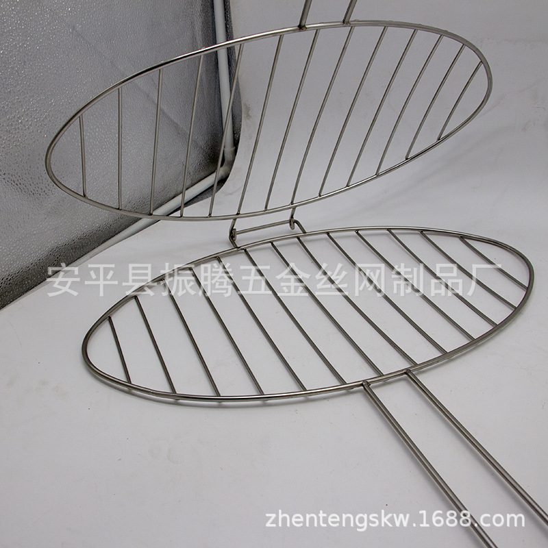 Factory Custom round Edge Disposable Barbecue Mesh Korean Barbecue Net Stainless Steel Mesh Barbecue Grate