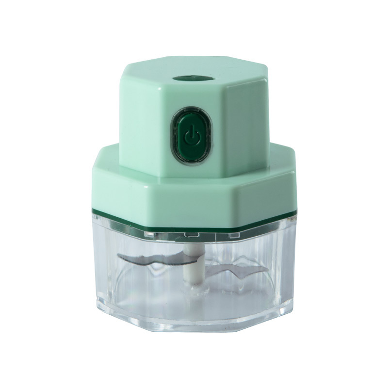 Household Portable Kitchen Mini Wireless Electric Grate Garlic Meat Grinder Meshed Garlic Device Garlic Pounding Chopping Artifact Complementary Food Mixer