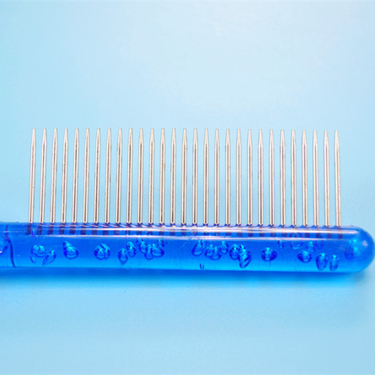 Pet Grate Comb Stainless Steel Crystal Comb for Pet Cat Dog Dog Flea Removal Comb