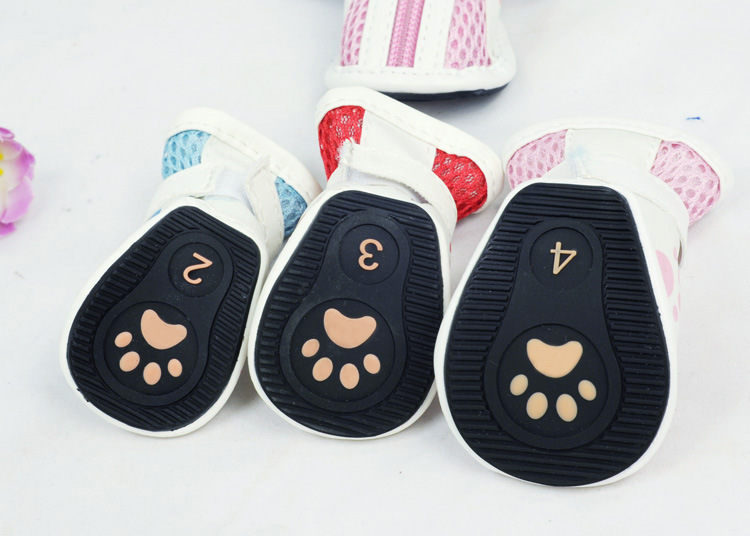Spring/Summer Pet Shoes Summer New Non-Slip Soft Bottom Beef Tendon Bottom Breathable Mesh Dog Shoes Poodle Shoes Spring/Summer Pet Shoes Summer New Non-Slip Soft Bottom Beef Tendon Bottom Breathable Mesh Dog Shoes Poodle Shoes