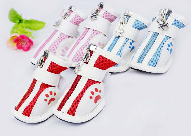 Spring/Summer Pet Shoes Summer New Non-Slip Soft Bottom Beef Tendon Bottom Breathable Mesh Dog Shoes Poodle Shoes Spring/Summer Pet Shoes Summer New Non-Slip Soft Bottom Beef Tendon Bottom Breathable Mesh Dog Shoes Poodle Shoes