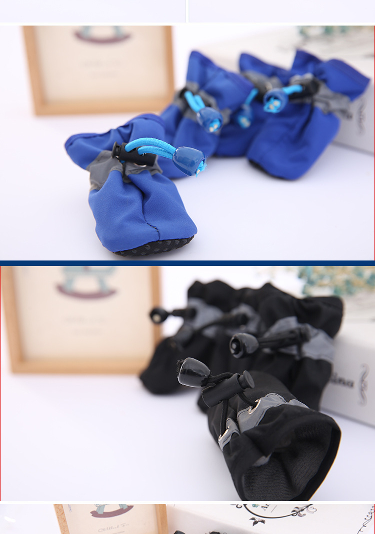 Pet Dog Soft Bottom Rainshoes Teddy Bomei VIP Bear Soft Bottom Rainshoes Boots Dog Shoes Waterproof Pet Shoes
