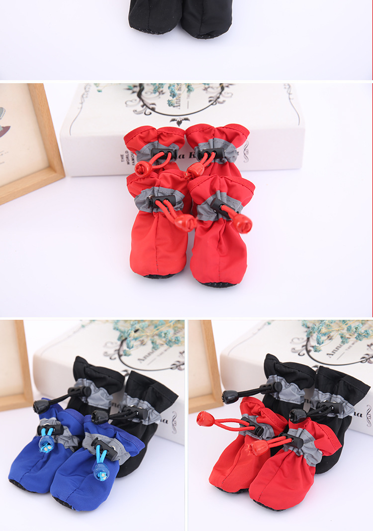 Pet Dog Soft Bottom Rainshoes Teddy Bomei VIP Bear Soft Bottom Rainshoes Boots Dog Shoes Waterproof Pet Shoes