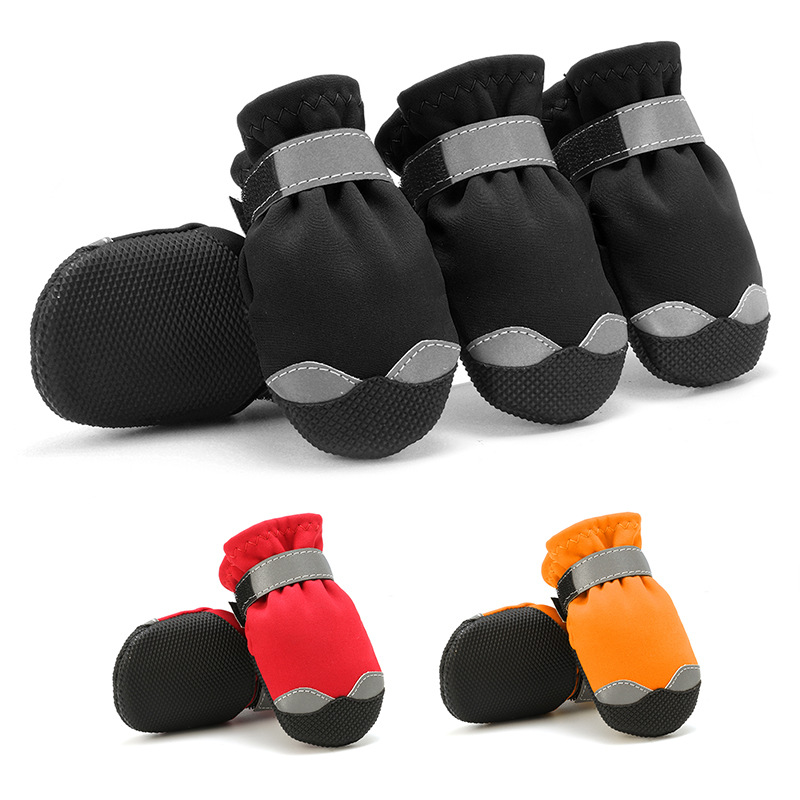 Lambeau manufacturers direct pet shoes waterproof, anti - skid wear - resisting dog snow boots cross - border hot sales four seasons
