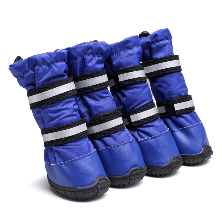 Rambo waterproof and snow - proof pet shoes husky golden retriever shoe anti-skid and wear - resistant boots wholesale.