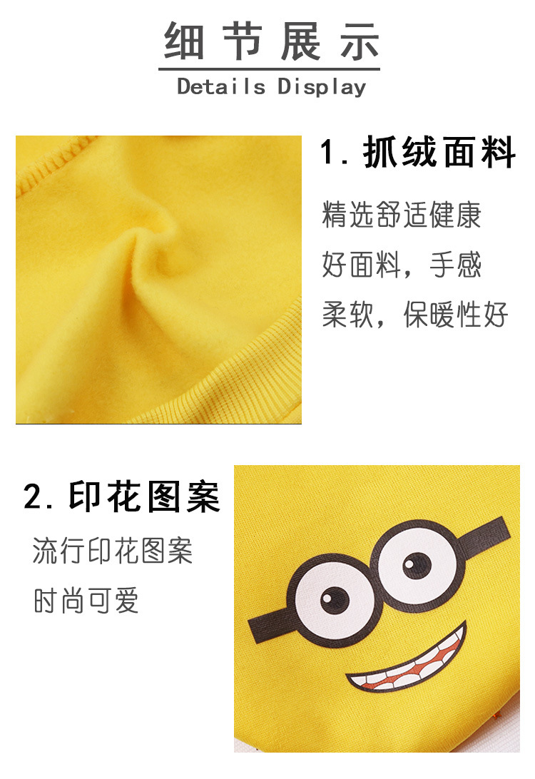 Pet Clothes Autumn and Winter New Dog Cat Cartoon Cartoon Hooded Sweater Warm Fleece Cotton One Product Dropshipping