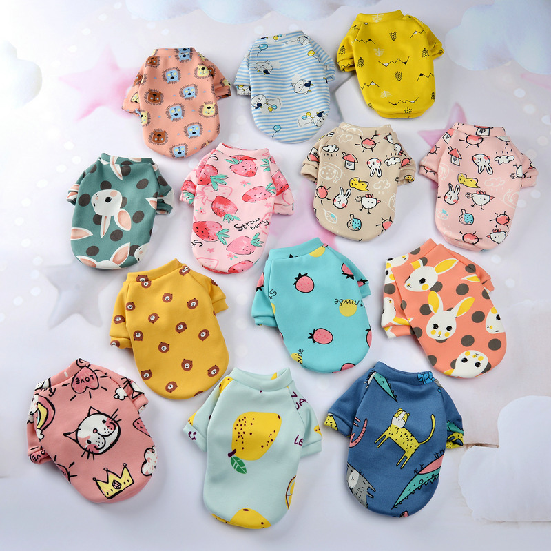Customized New Cartoon Pet Clothes Fleece-Lined Two-Leg Sweater Autumn and Winter Pullover Pet Dog Clothes Cat Clothes Customized New Cartoon Pet Clothes Fleece-Lined Two-Leg Sweater Autumn and Winter Pullover Pet Dog Clothes Cat Clothes