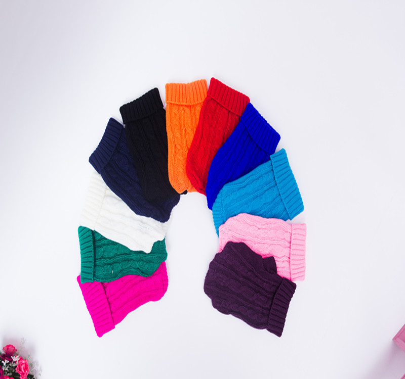 Pet Sweater Wholesale Autumn and Winter Thick Small Size Dog Baby Sweater Puppy Ultra Small Puppy Sweater 10 Colors Pet Sweater Wholesale Autumn and Winter Thick Small Size Dog Baby Sweater Puppy Ultra Small Puppy Sweater 10 Colors