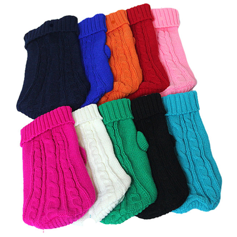 Pet Sweater Wholesale Autumn and Winter Thick Small Size Dog Baby Sweater Puppy Ultra Small Puppy Sweater 10 Colors Pet Sweater Wholesale Autumn and Winter Thick Small Size Dog Baby Sweater Puppy Ultra Small Puppy Sweater 10 Colors