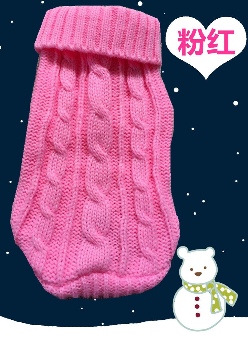 Pet Sweater Wholesale Autumn and Winter Thick Small Size Dog Baby Sweater Puppy Ultra Small Puppy Sweater 10 Colors Pet Sweater Wholesale Autumn and Winter Thick Small Size Dog Baby Sweater Puppy Ultra Small Puppy Sweater 10 Colors