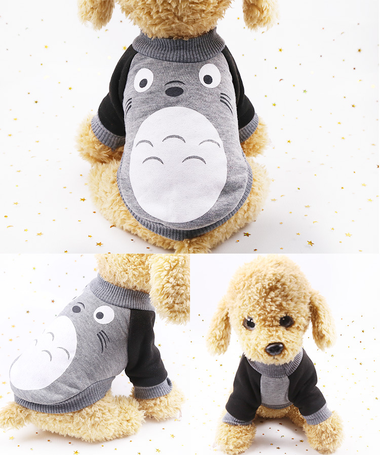 Clothes Spring Autumn and Winter Clothing Teddy Pet Supplies Cute Cartoon Cat Sweater Golden Retriever Big Dog Clothing Clothes Spring Autumn and Winter Clothing Teddy Pet Supplies Cute Cartoon Cat Sweater Golden Retriever Big Dog Clothing