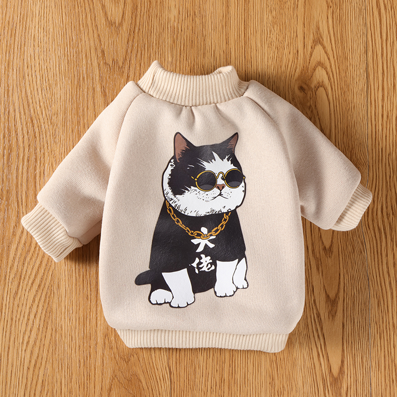 Pet Clothes Dog Autumn and Winter Cartoon Dog Pattern Sweater Polyester Teddy New Pet Clothes Small Pet Supplies Pet Clothes Dog Autumn and Winter Cartoon Dog Pattern Sweater Polyester Teddy New Pet Clothes Small Pet Supplies