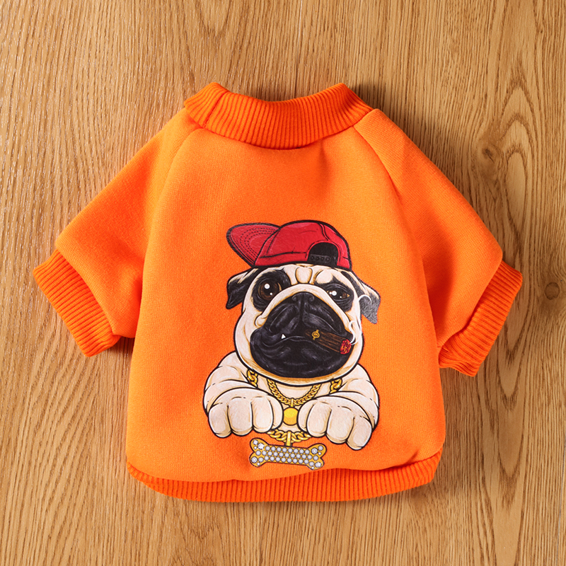 Pet Clothes Dog Autumn and Winter Cartoon Dog Pattern Sweater Polyester Teddy New Pet Clothes Small Pet Supplies Pet Clothes Dog Autumn and Winter Cartoon Dog Pattern Sweater Polyester Teddy New Pet Clothes Small Pet Supplies