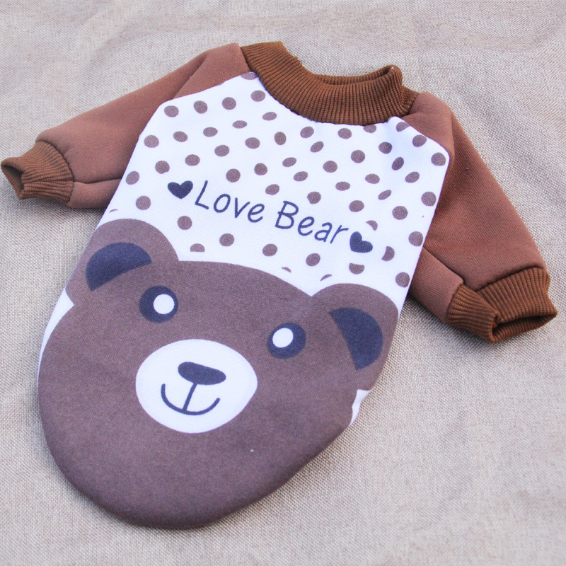 Pet Sweater Dog Clothes Cartoon Sweater Pet Clothing Teddy VIP Clothes Dog Clothing Autumn and Winter