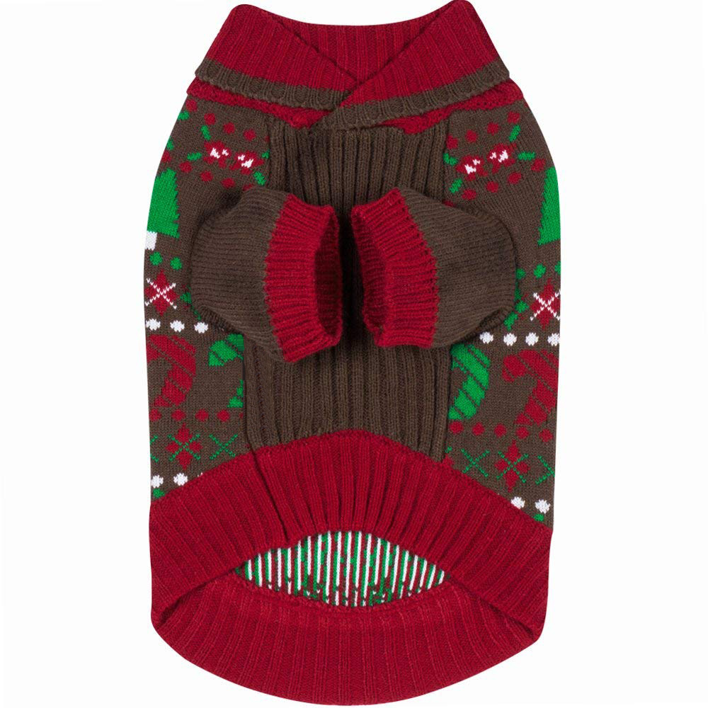 Autumn and Winter Christmas Navy Clothing Dog Sweater Pet Teddy Cat Dog Clothing Wool Woven Knitted Clothes