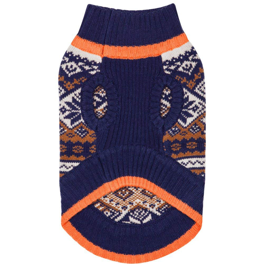 Autumn and Winter Christmas Navy Clothing Dog Sweater Pet Teddy Cat Dog Clothing Wool Woven Knitted Clothes