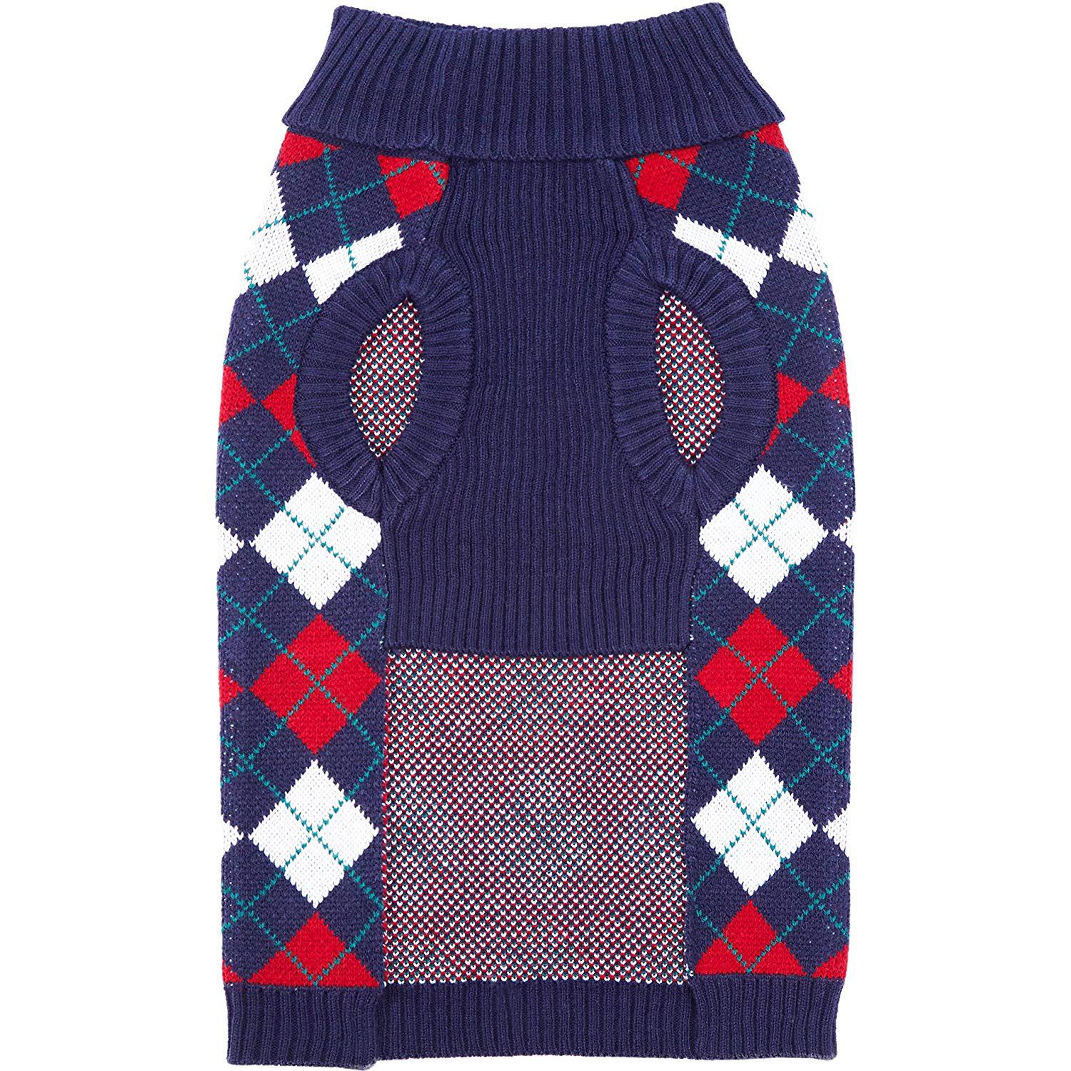 Autumn and Winter Christmas Navy Clothing Dog Sweater Pet Teddy Cat Dog Clothing Wool Woven Knitted Clothes