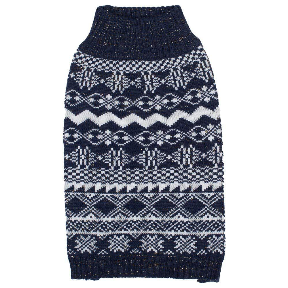 Autumn and Winter Christmas Navy Clothing Dog Sweater Pet Teddy Cat Dog Clothing Wool Woven Knitted Clothes