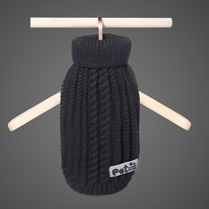 Manufacturers direct autumn and winter thickening pet clothing acrylic dog line coat cat and dog two - legged sweater
