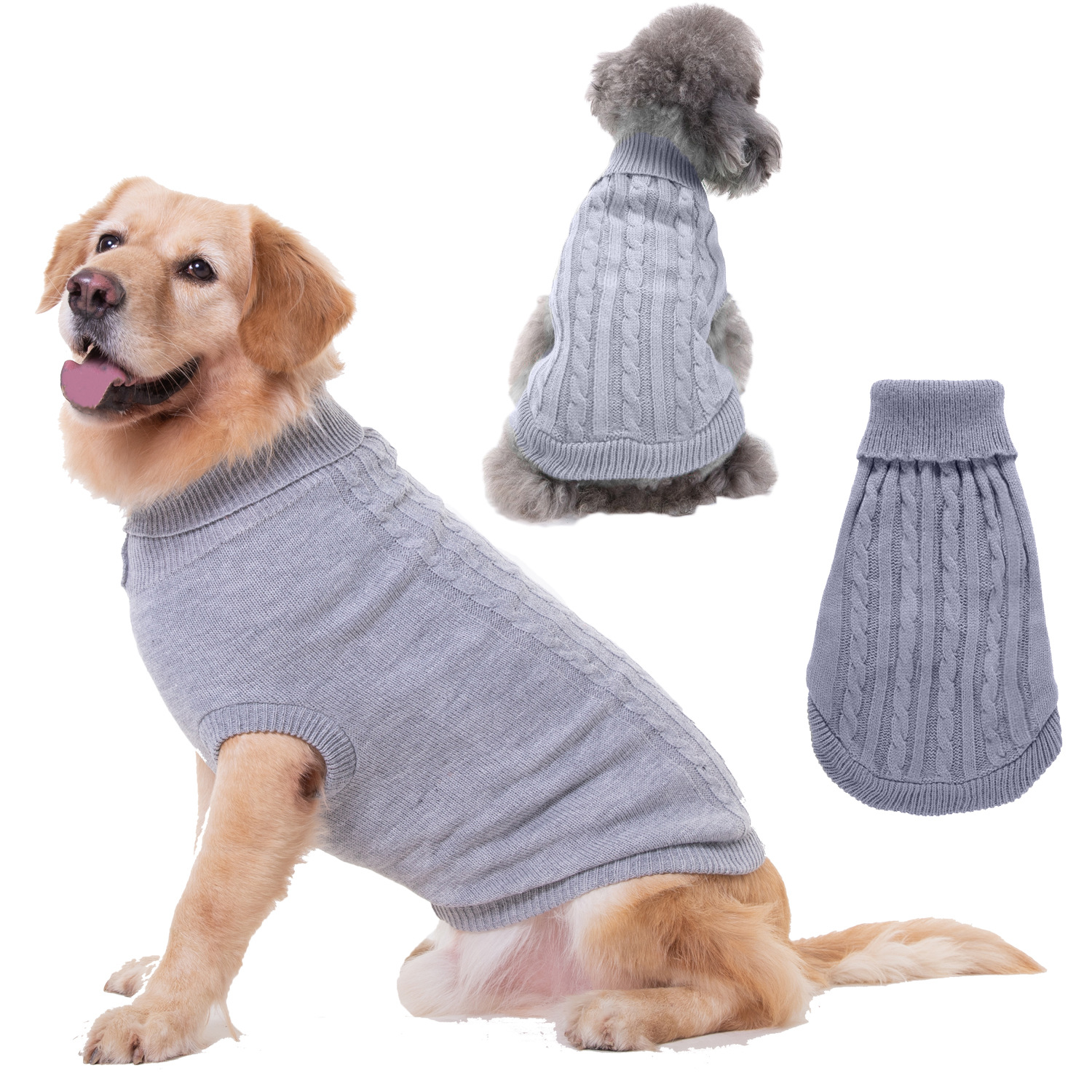 Pet Supplies Dog Clothing Solid Color Pet Dog Dog Sweater Dog Clothes Autumn and Winter Wholesale Pet Supplies Dog Clothing Solid Color Pet Dog Dog Sweater Dog Clothes Autumn and Winter Wholesale