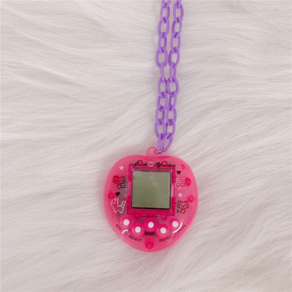 New Childhood Creative Toy Memories Candy Color Electronic Pet Machine Necklace Halter Sweater Chain Trendy Female Accessories