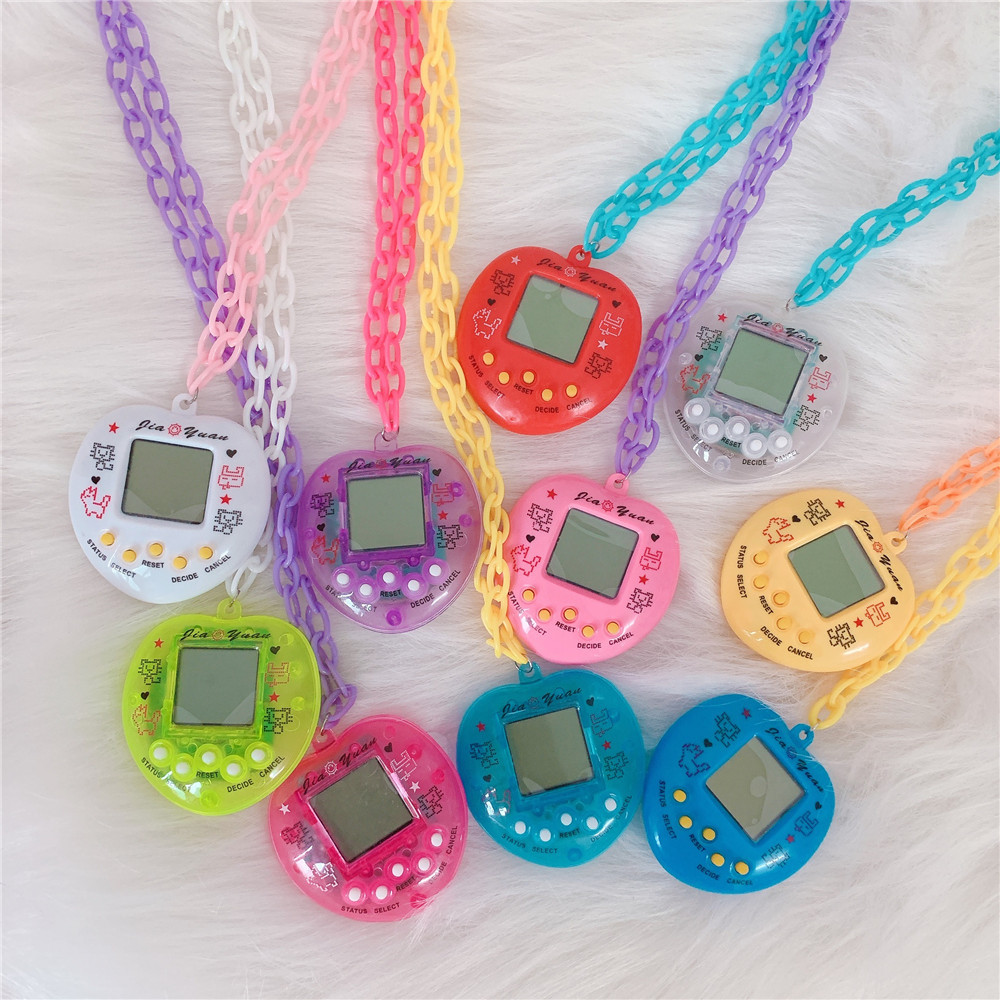 New Childhood Creative Toy Memories Candy Color Electronic Pet Machine Necklace Halter Sweater Chain Trendy Female Accessories