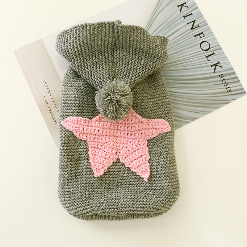 Dog Clothes Pet Cat Clothing Clothing Autumn and Winter Sweater Warm Thickened Nordic XINGX