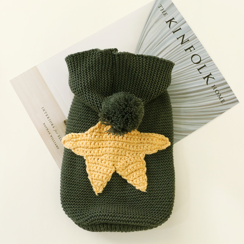 Dog Clothes Pet Cat Clothing Clothing Autumn and Winter Sweater Warm Thickened Nordic XINGX