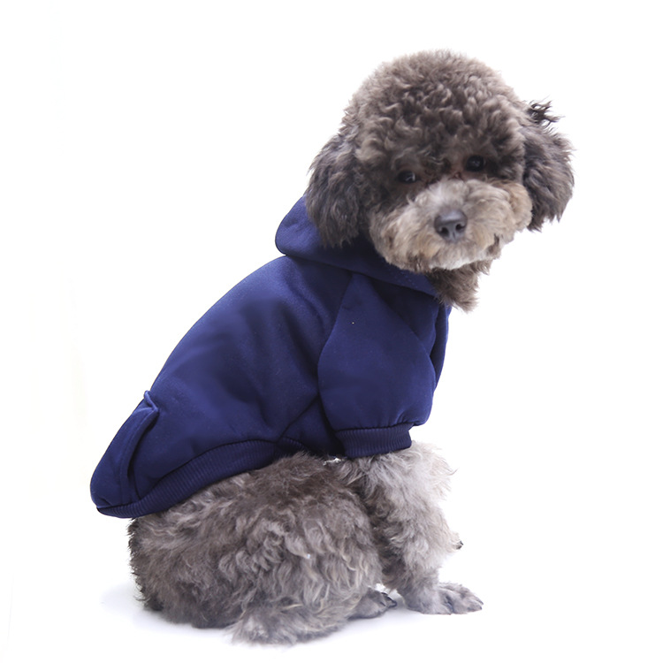 Autumn and Winter Sweater Denim Pocket Two-legged Clothes Sporty Pet Clothes Dog Cat Clothes Pet Supplies