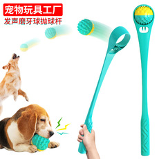 Pet Supplies Factory Home New Hot Amazon Cross-Border Dog Toy Toothbrush Dog Frisbee Molar Rod Food Dropping Ball