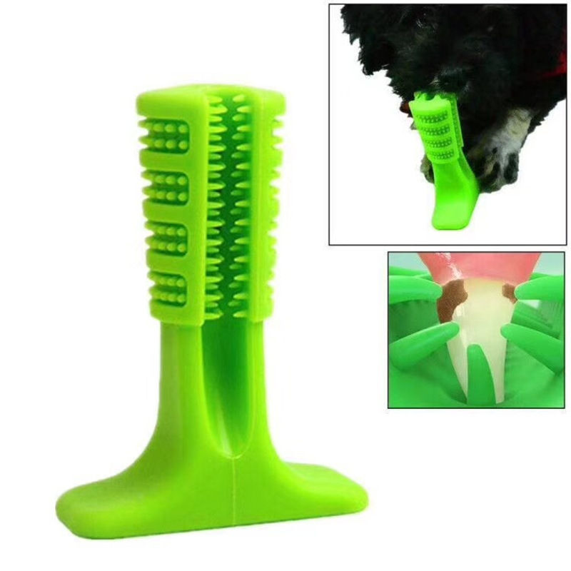Pet grinding stick dog toothbrush rubber silicone teeth cleaning toy multi-size bite stick large