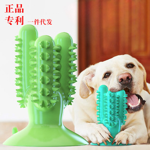 Pet Supplies Amazon New Dog Toothbrush Dog Molar Tooth Cleaning Stick Leakage Food Feeder Bite-Resistant Dog Interactive Toy