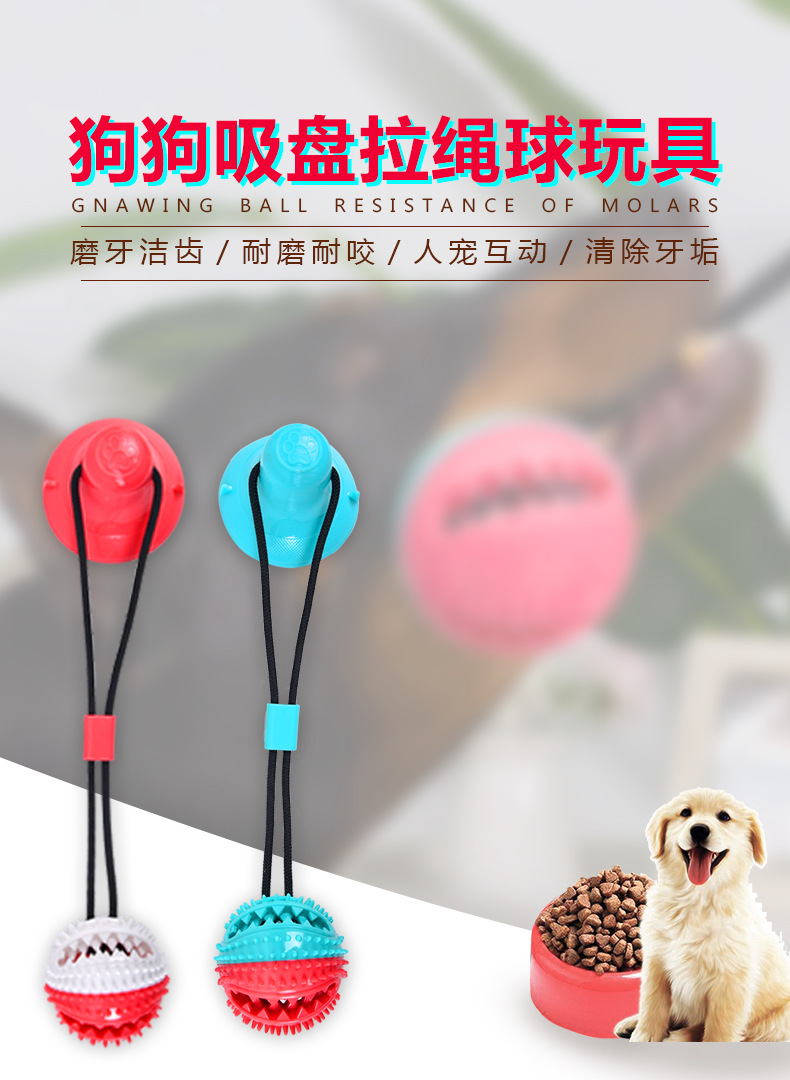 Pet Supplies 2020 Dog Toys Pet Sucker Food Dropping Ball Pet Toy Ball Dog Toothbrush
