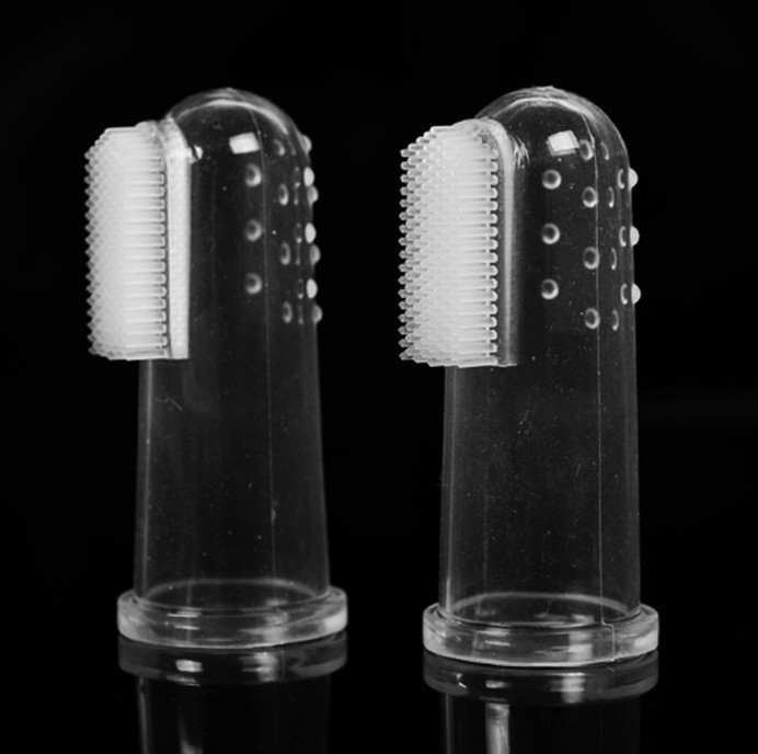Pet Harness Finger Toothbrush Dog Cat Toothbrush Latex Finger Cots Toothbrush Dog Oral Cleaning Toothbrush Pet Brushing
