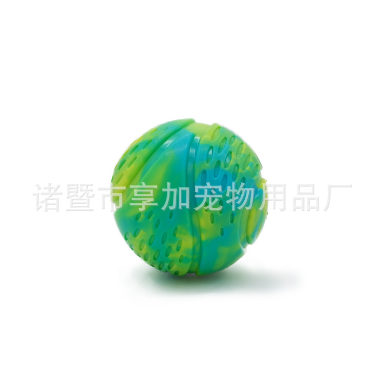 New Bite Sound Dog Toy Ball Dog Chew Toy TPR Rubber Fish Pattern Ball Pet Toy 8cm Customized Manufacturer