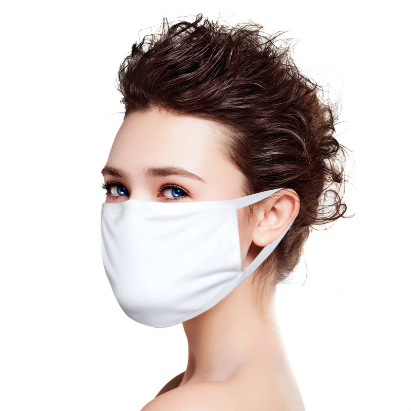 mask Female breathable Muzzle mask Windproof and dustproof male fashion cotton cloth Black can be cleaned from stock