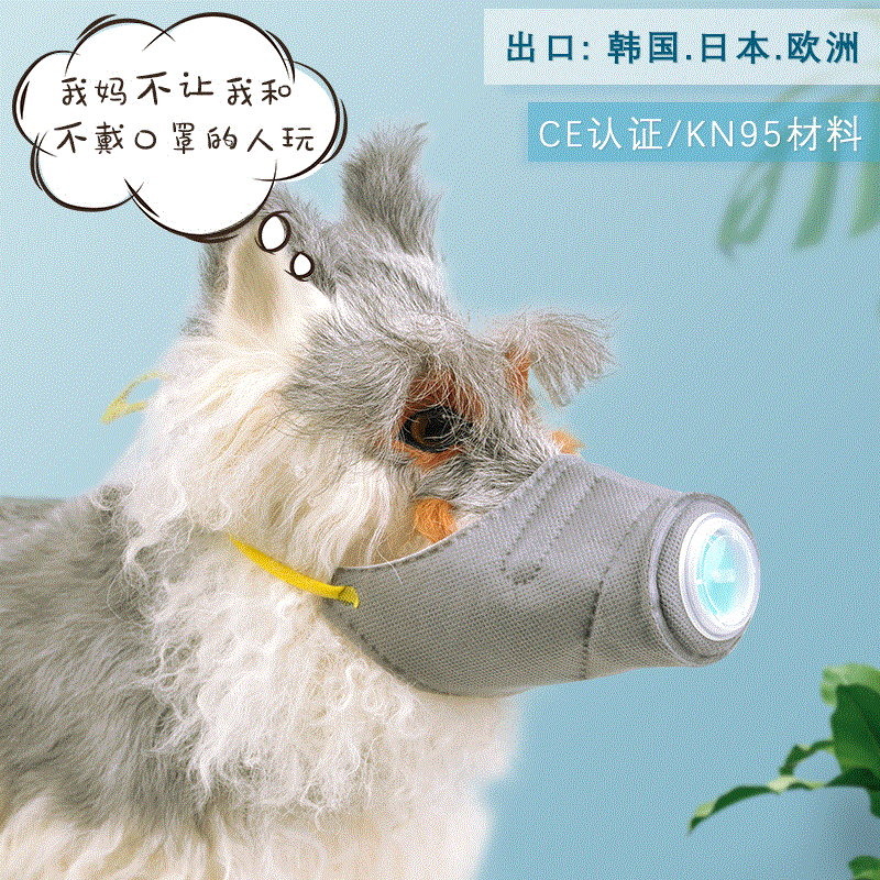 Pet Muzzle Anti-Haze Protective Dog Mouth Cover Pet Travel Supplies Dog Dust Mask Healthy Travel