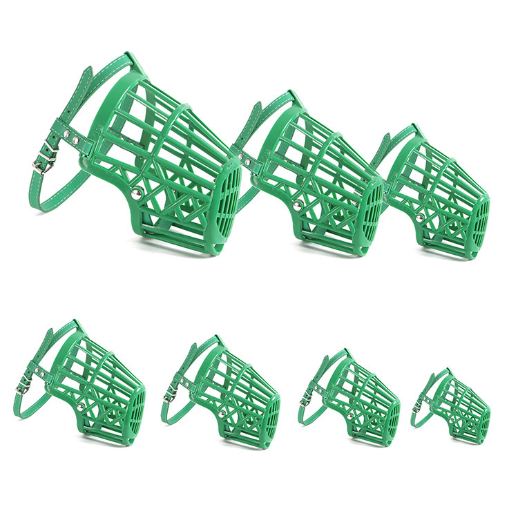 Breathable Dog Mouth Cover Soft Plastic Pet Muzzle Dog Mask Golden Retriever Anti-Bite Dog Mouth Cover Pet Supplies