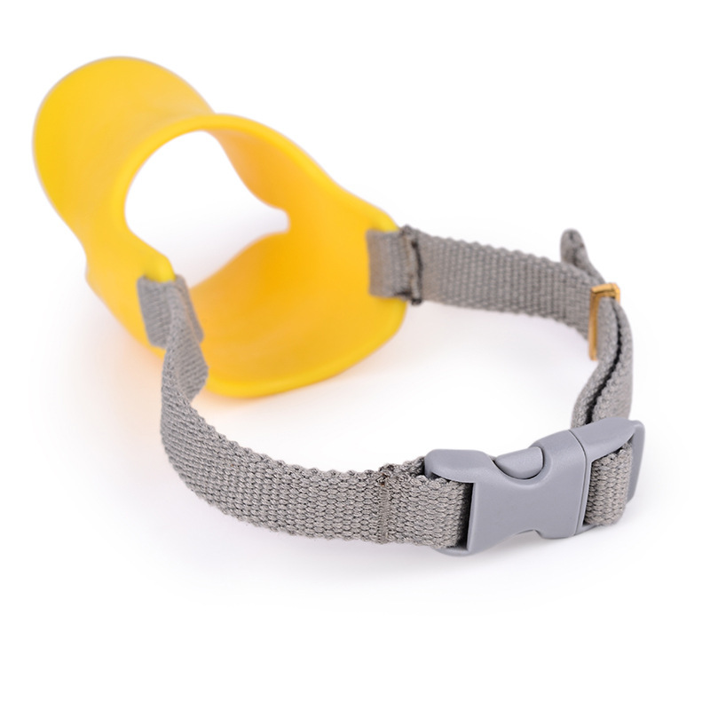 Produced and exported to Japan popular duck bill pet muzzle/teddy dog gum muzzle/anti-barking/dog color