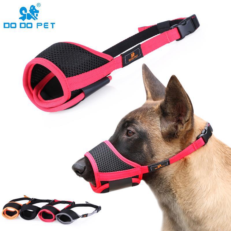 DODOPET Pet Muzzle Dog Mouth Cover AntiBiteAntiBark Eating Dog Masks Adjustable Size One Product Dropshipping
