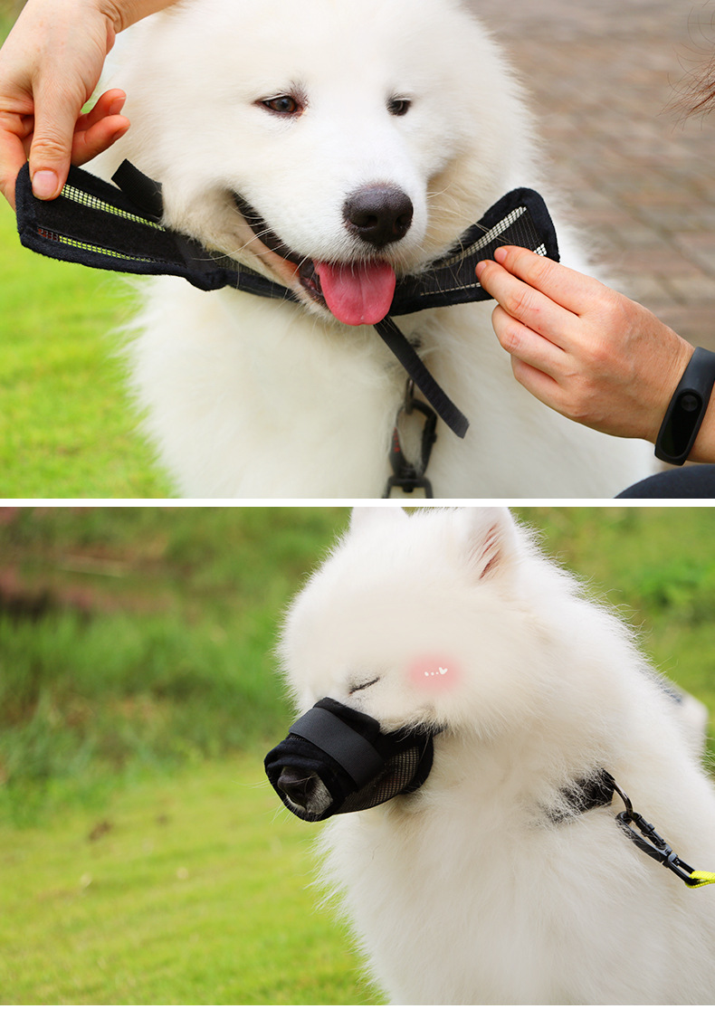 Dodopet Dog Mask Dog Mouth Cover Pet Muzzle Dog Mouth Cover Breathable Adjustable Size Factory Supply Dodopet Dog Mask Dog Mouth Cover Pet Muzzle Dog Mouth Cover Breathable Adjustable Size Factory Supply