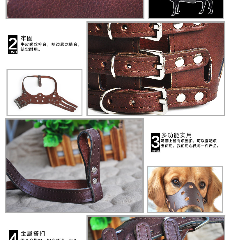 Dog Mouth Cover Dog Muzzles Anti-Biting/Anti-Barking Eating Indiscriminately Medium Large Dog Dog Mask Golden Retriever Bark Stopper Pet Muzzle
